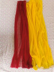 Red & Yellow Dupatta Set