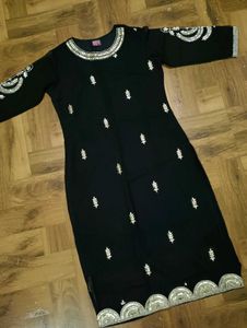 Elegant Black Kurta with pants