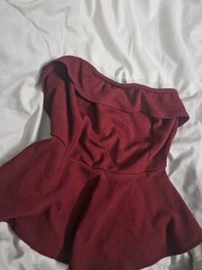 Maroon Tube Top