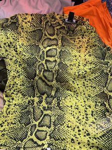 Snakeskin Print Top