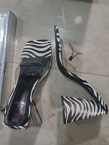 Price Dropped Brand New Zebra Print Heels