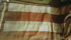 New Olive Green Saree