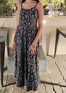Nevy Blue Gown With Good Flare