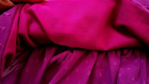 Beautiful Purple Crop Top With Balloon Sleeves