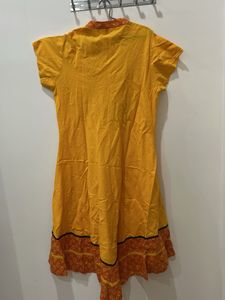 Yellow Ethnic Tunic Dress