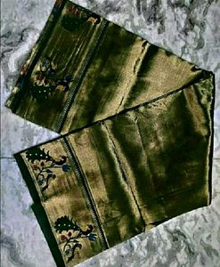 Bridal Banarasi Paithani tissue Silk saree