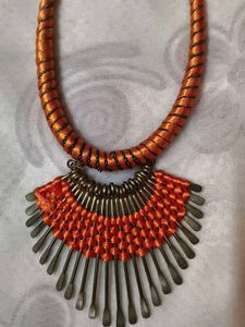 Orange Statement Necklace
