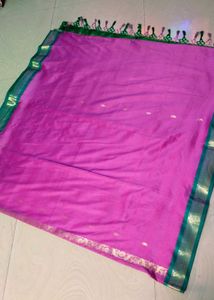 Pink Colour Pure Silk Saree
