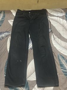 ZARA Black Wide Leg Jeans