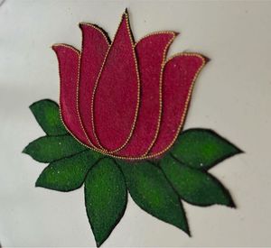 Rangoli Combo Of 2 Lotus  Patch