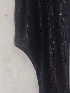 Sparkly Black Asymmetrical Dress