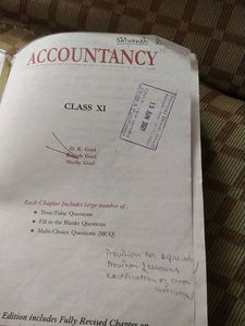 Class 11th Accountancy D.K Goel