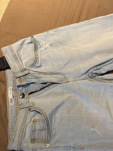 Zara Ice Blue Denim - Carrot Fit
