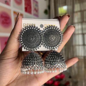 Silver Jhumka