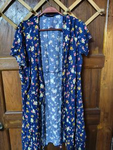 Floral Print Duster Cardigan