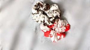 Cute Handmade Scrunchies - Set of 2