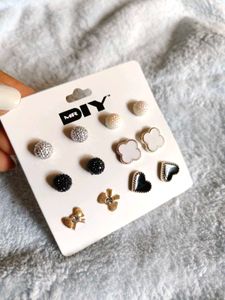 Assorted Stud Earring Set - 9 Pairs from Mr. DIY