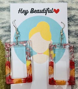 Handcrafted Resin Earrings, earrings set for women