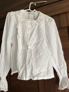Peter pan collar zara top