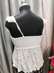 White Embroidered Top