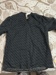 Formal Printed Sleeve Top