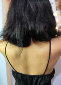 black bodycon slip dress