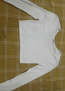 Women Full Sleeve Tank Crop Top