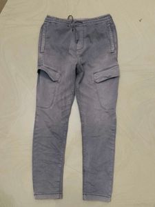 Grey Cargo Pants