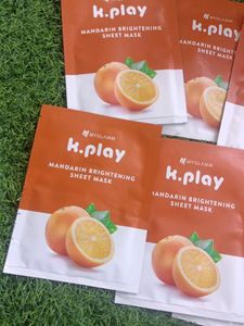 Myglamm K Play Mandarian Brightening Sheet Mask