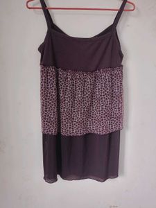 Animal Print Slip Dress