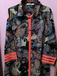 Paisley Print Shirt kurta