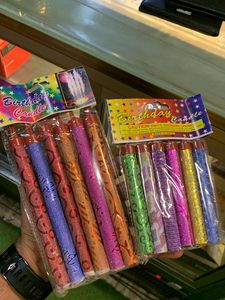 Sparkle Candle Set Big Small Packet