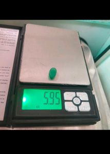 NATURAL GREEN ONYX HAQIQ 5.95 CTS. Loose Gemstone