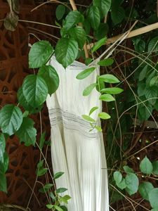 Ivory Pleated Maxi Dress