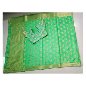 Green Banarasi Silk Saree