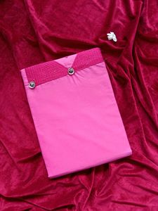 Pink Kurti Unstitched Material