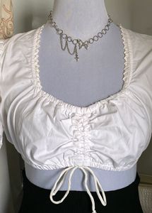 White Crop Top