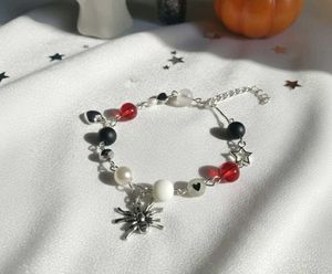 Glow in the dark Beaded Spider Bracelet