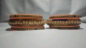 Colorful Beaded Bangle Set