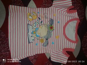 0-3 Months Baby Girl Tshirt And Short Pant