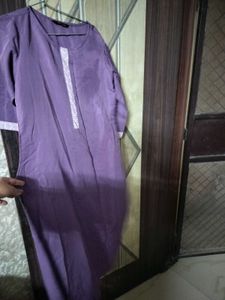 Elegant Purple Kurta with bottom