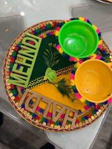 HALDI MAHENDI WEDDING PLATE