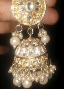 Gold Jhumka Earrings