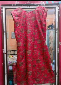 Rose &amp; Brown Floral Salwar Kameez