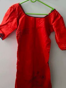Red Ethnic Kurti