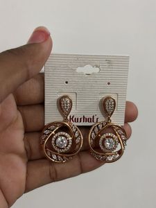 Kushal’s Rose Gold Drop Earrings