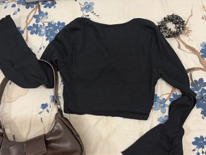 Black Long Sleeve Top