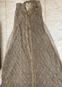 Embroidered Sheer Vest