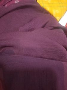 Dark Purple Saree With