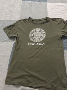 Olive Green Mandala T-shirt